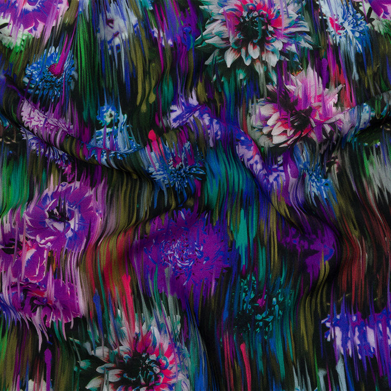 Mood Exclusive Small Chrysanthemum Stream Supple Viscose Woven