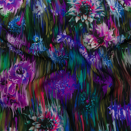 Mood Exclusive Small Chrysanthemum Stream Supple Viscose Woven