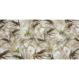 Brown Palm Fronds Medium Weight Linen Woven