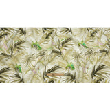 Green Palm Fronds Medium Weight Linen Woven