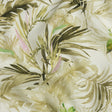 Green Palm Fronds Medium Weight Linen Woven