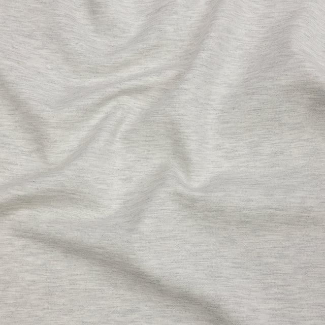 Stretch Ponte Knit - Heathered Gray - Papilio Collection