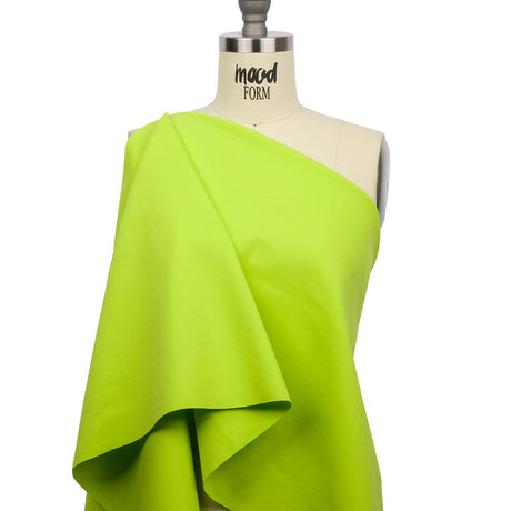 Stretch Ponte Knit - Lime Green - Papilio Collection
