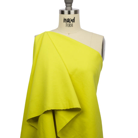 Stretch Ponte Knit - Lemon - Papilio Collection
