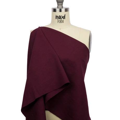Stretch Ponte Knit - Aubergine - Papilio Collection