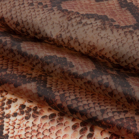 Rust and Black Python Scales Lightweight Translucent Vinyl