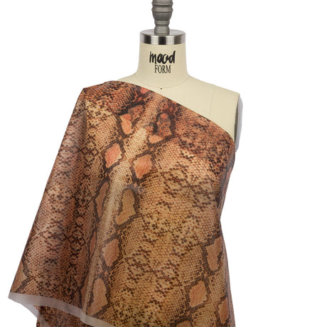 Rust and Black Python Scales Lightweight Translucent Vinyl