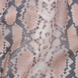 Dark Beige and Black Large Python Scales Lightweight Translucent Vinyl