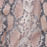 Dark Beige and Black Large Python Scales Lightweight Translucent Vinyl