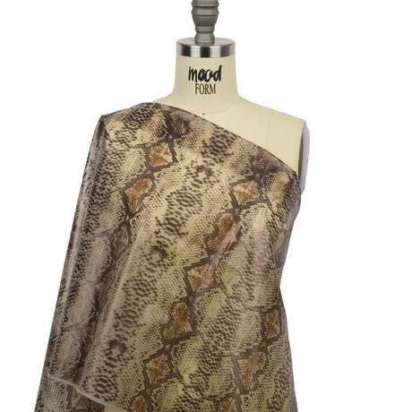 Greige and Brown Snakeskin Translucent Vinyl