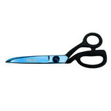 Mood 9" Metallic Blue Knife-Edge Dressmaker's Shears with Matte Rubber Grips