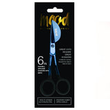 Mood Metallic Blue Duckbill Applique Scissors with Matte Rubber Grips - 6"