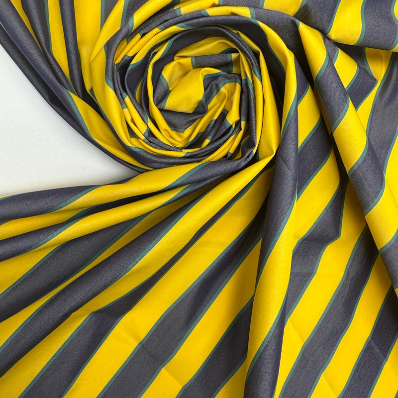 Cotton Polyester Woven Striped Multicolour