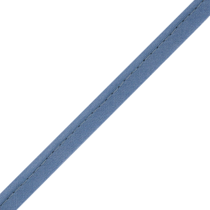 Pepper French Steel Blue Cotton Blend Piping - 10mm