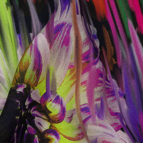 Mood Exclusive Large Chrysanthemum Stream Supple Viscose Woven