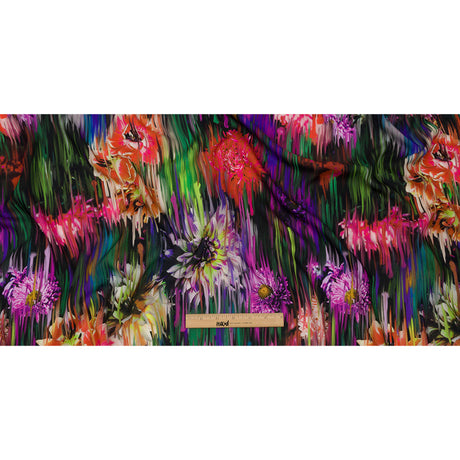 Mood Exclusive Large Chrysanthemum Stream Supple Viscose Woven