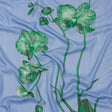 Mood Exclusive Blue Spotted Moth Orchid Metallic Pinstriped Viscose Dobby