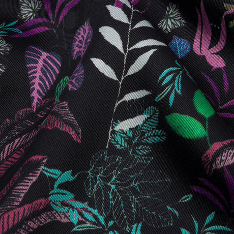 Polyester Twill Print - Black Floral - Mood Exclusive Fairy Forest