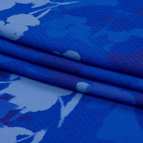Sustainable Viscose Floral Jacquard Print - Blue Soft Florals - Mood Exclusive Gogh Far
