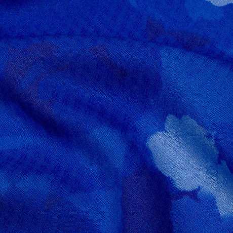 Sustainable Viscose Floral Jacquard Print - Blue Soft Florals - Mood Exclusive Gogh Far