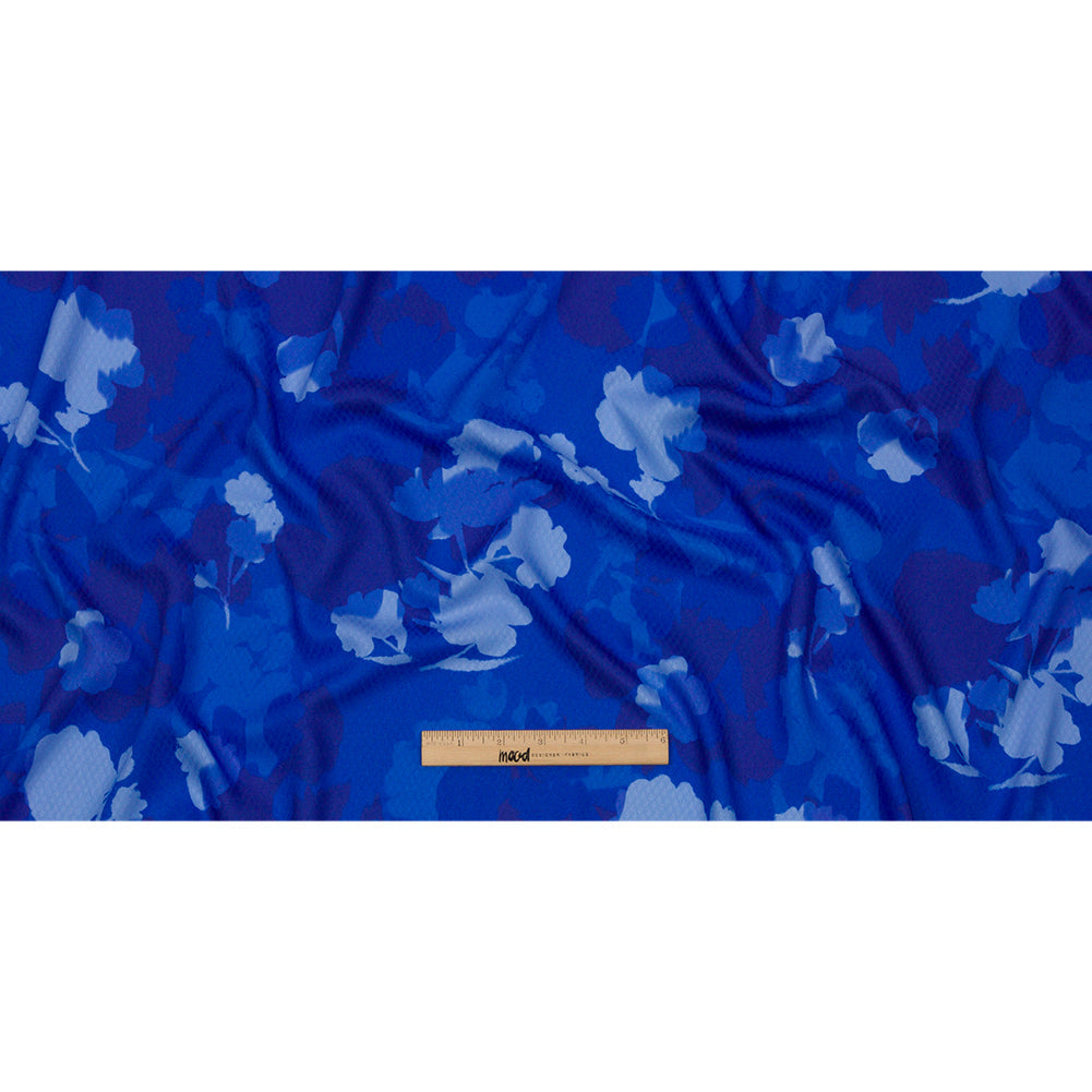 Sustainable Viscose Floral Jacquard Print - Blue Soft Florals - Mood Exclusive Gogh Far