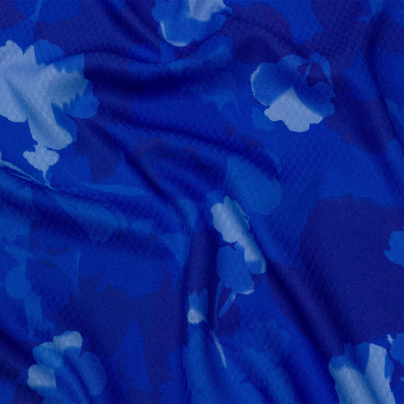 Sustainable Viscose Floral Jacquard Print - Blue Soft Florals - Mood Exclusive Gogh Far