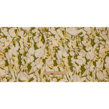 Sustainable Viscose Floral Jacquard Print - Beige, Green and Yellow Floral Silhouettes - Mood Exclusive Wild Disguise
