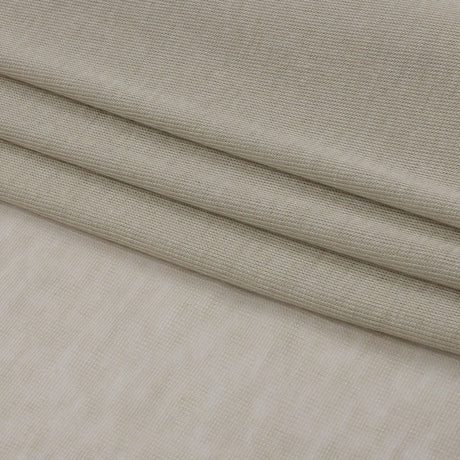 Famous Designer Light Stone Viscose and Cotton Lightweight Interlock Knit