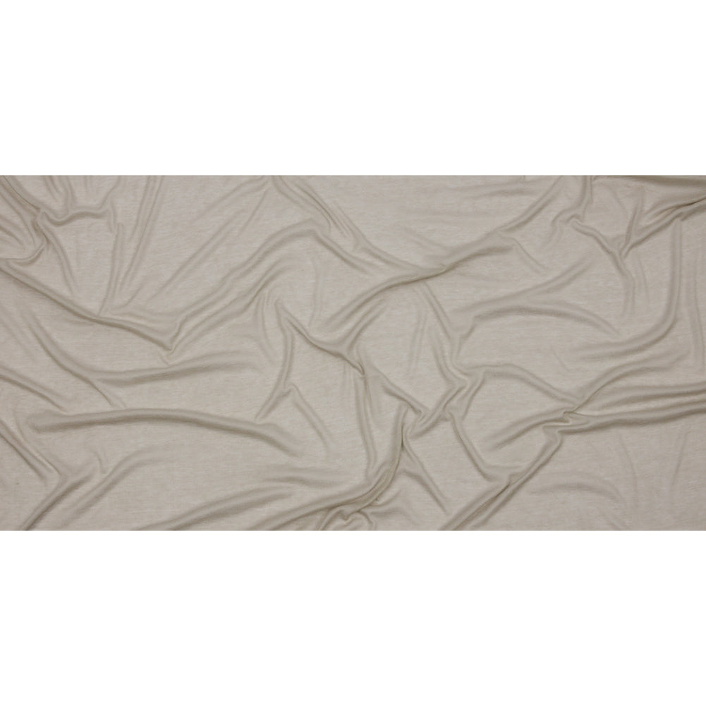 Famous Designer Light Stone Viscose and Cotton Lightweight Interlock Knit