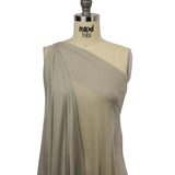 Famous Designer Light Stone Viscose and Cotton Lightweight Interlock Knit