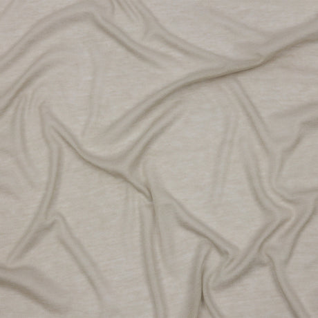 Famous Designer Light Stone Viscose and Cotton Lightweight Interlock Knit