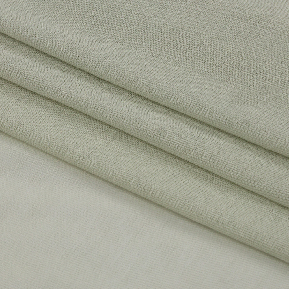 Famous Designer Light Mint Viscose and Cotton Lightweight Interlock Knit
