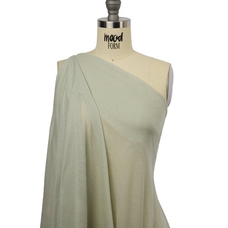 Famous Designer Light Mint Viscose and Cotton Lightweight Interlock Knit