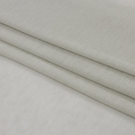 Famous Designer Light Gray Viscose and Cotton Lightweight Interlock Knit