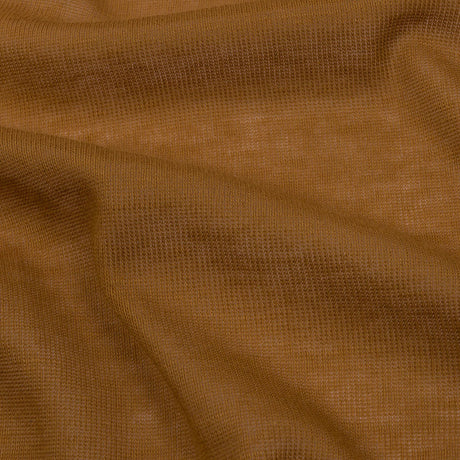 Famous Designer Mustard Lightweight Cotton Interlock Knit