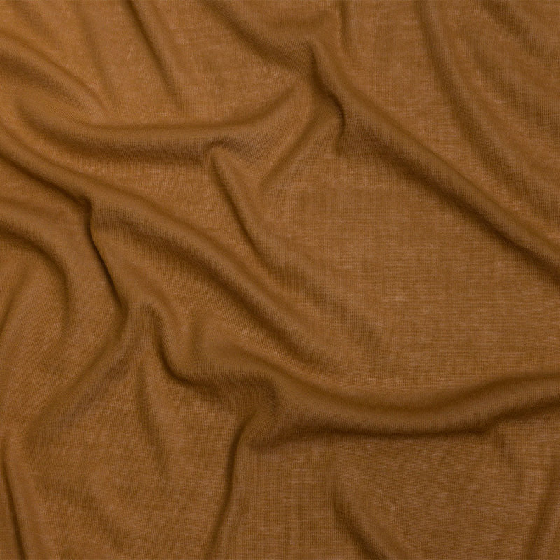 Famous Designer Mustard Lightweight Cotton Interlock Knit