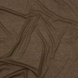 Famous Designer Dark Beige Viscose and Cotton Lightweight Interlock Knit