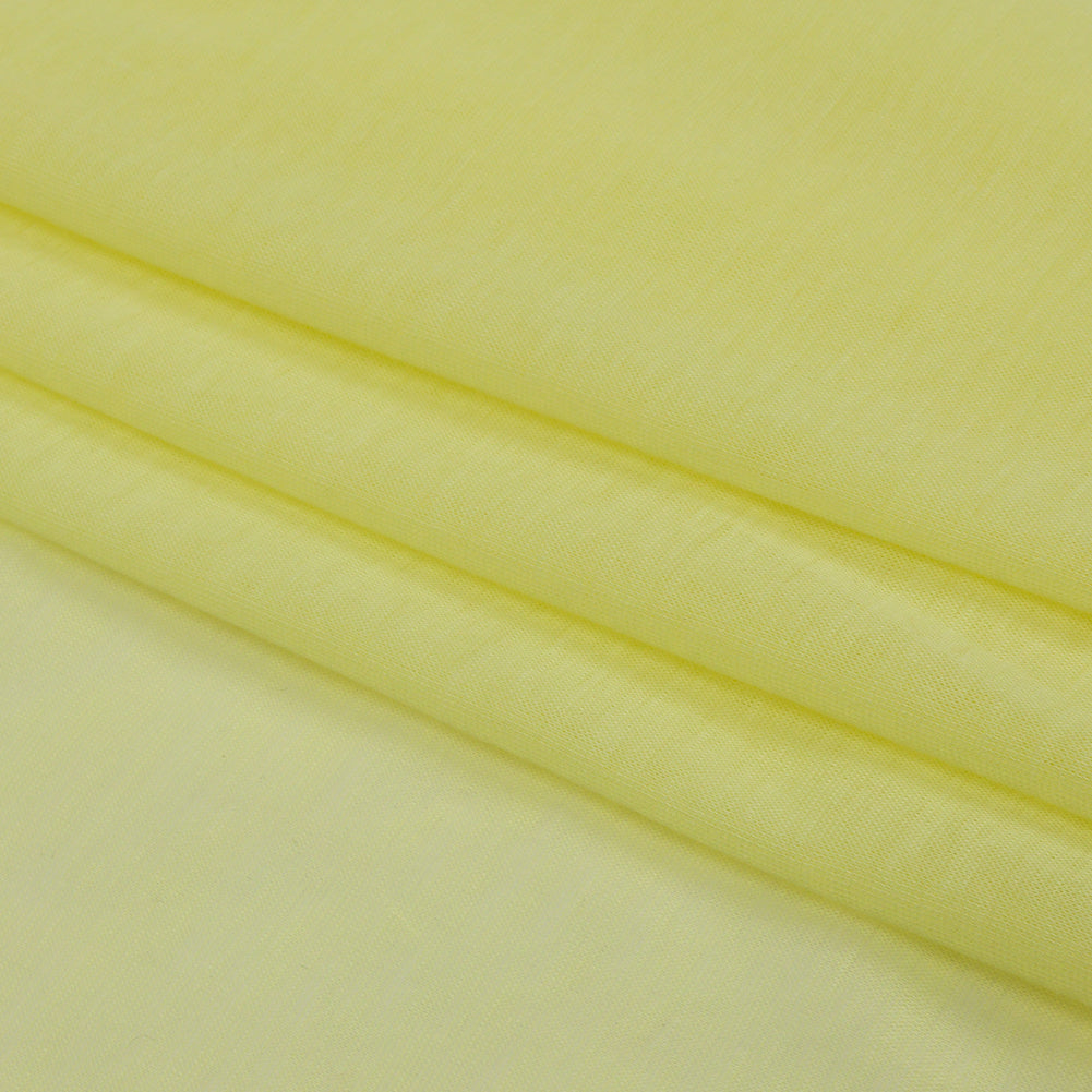 Famous Designer Yellow Featherweight Cotton Jersey