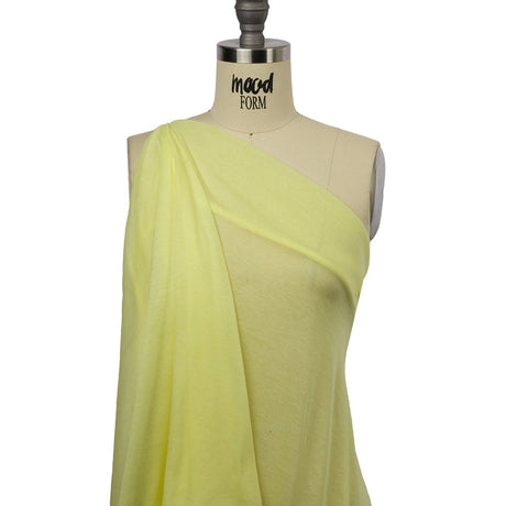 Famous Designer Yellow Featherweight Cotton Jersey