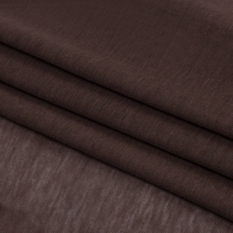 Famous Designer Brown Featherweight Cotton Jersey