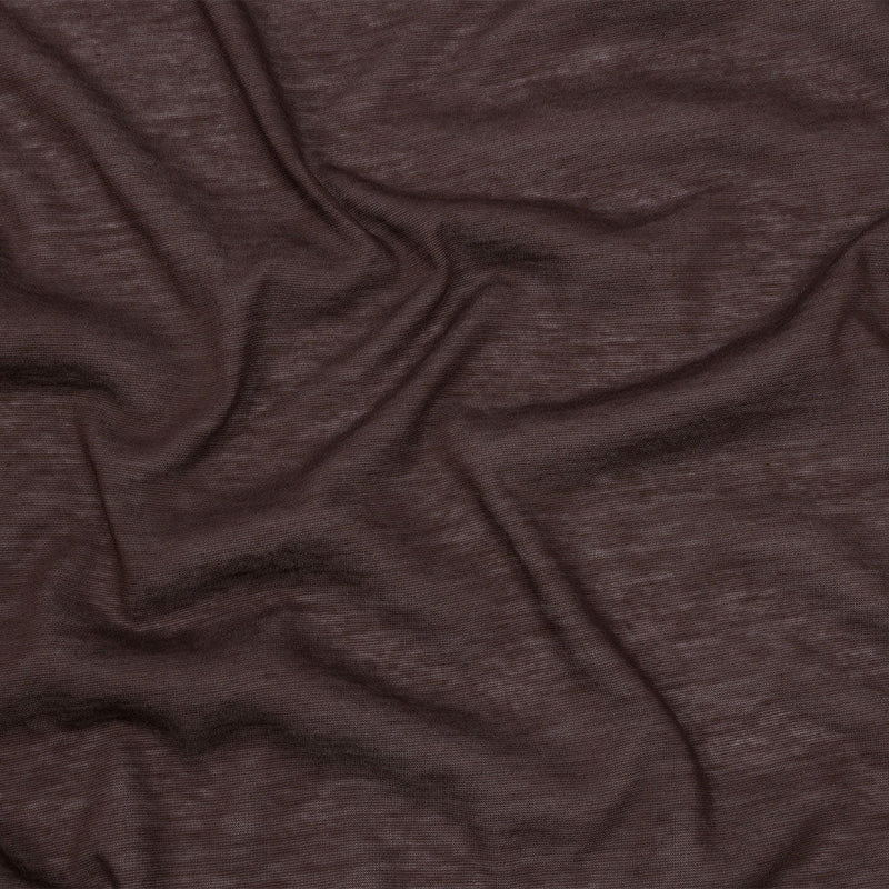 Famous Designer Brown Featherweight Cotton Jersey