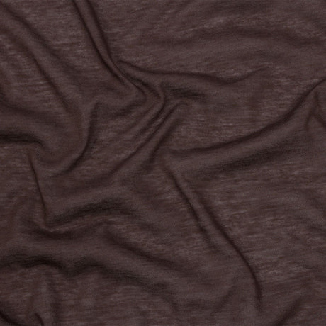 Famous Designer Brown Featherweight Cotton Jersey