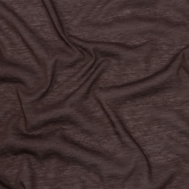 Famous Designer Brown Featherweight Cotton Jersey