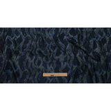 Linen and Rayon Woven Print - Dark Purple and Green Snake Abstract - Mood Exclusive Ophidian