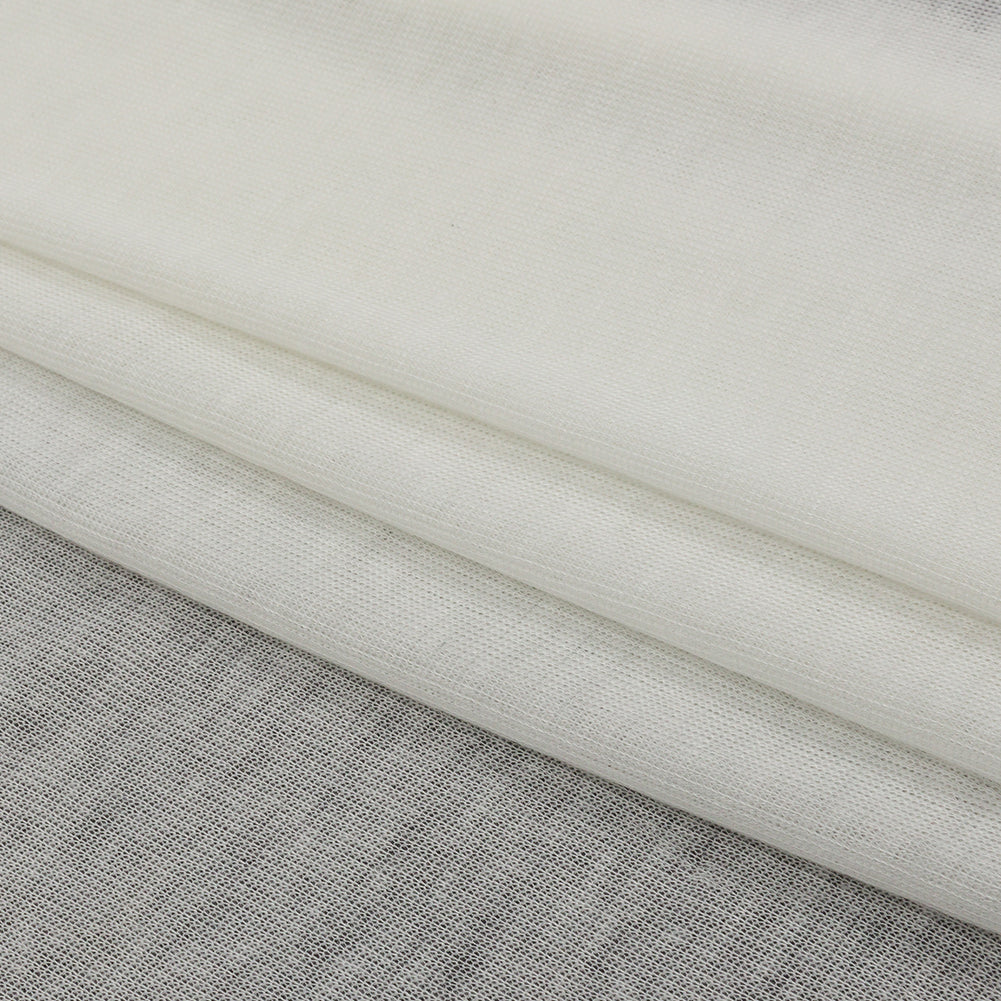 Famous Designer Off White Viscose and Cotton Lightweight Interlock Knit