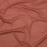 Famous Designer Terracotta Viscose and Cotton Lightweight Interlock Knit
