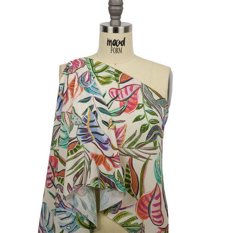 Mood Exclusive White Spring Fling Dream Gauzy Viscose Crepe