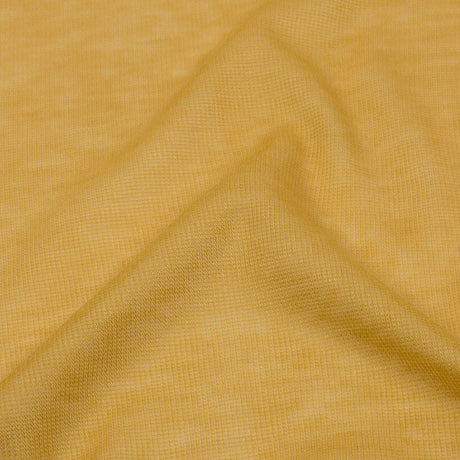 Famous Designer Goldenrod Viscose and Cotton Lightweight Interlock Knit