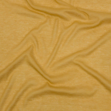 Famous Designer Goldenrod Viscose and Cotton Lightweight Interlock Knit