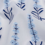Italian Classic Blue and White Floral Cotton Jacquard